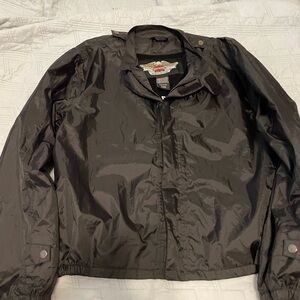 Harley Davidson Black Lightweight Windbreaker Jacket